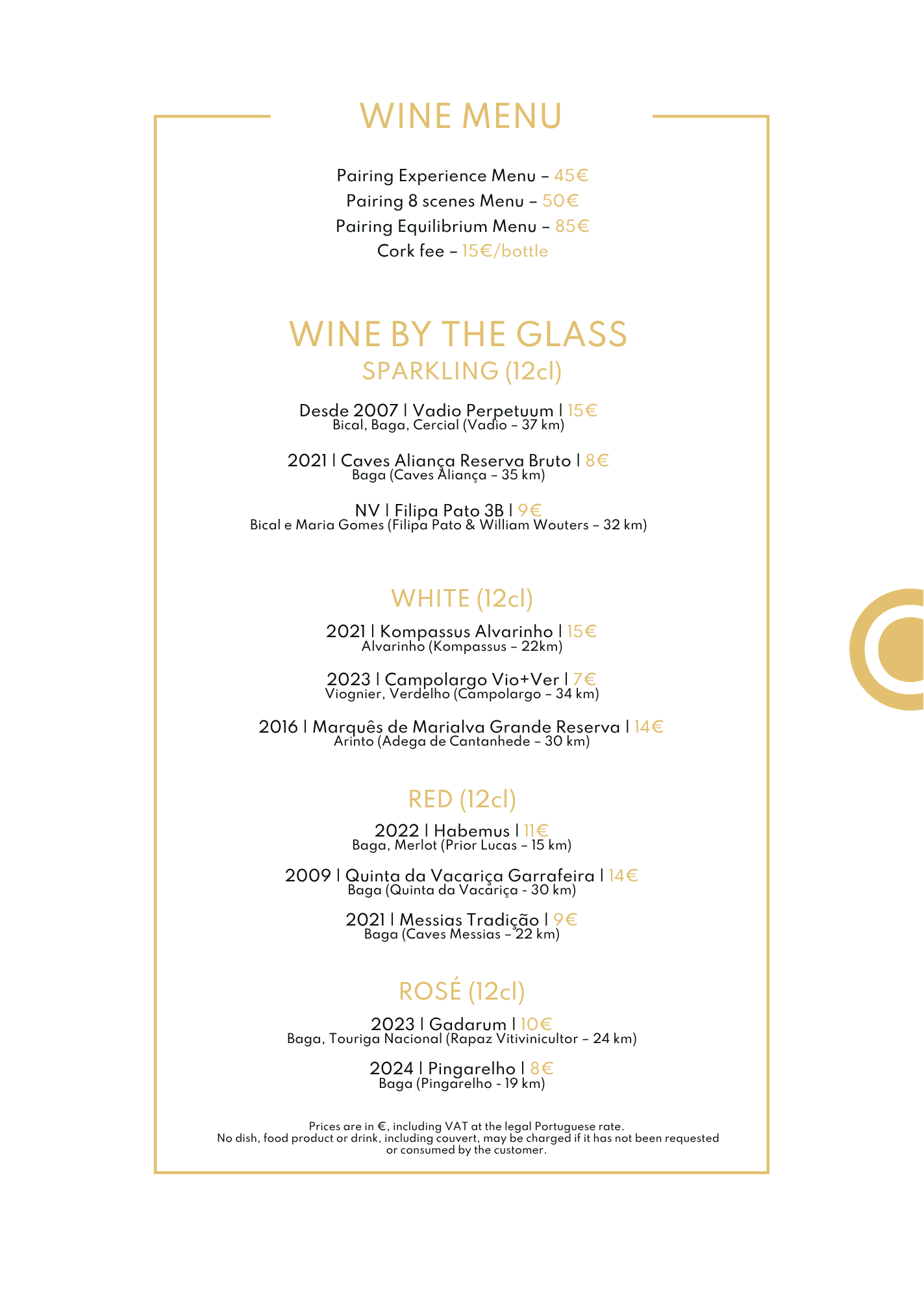 Carta Palco EN Bebidas